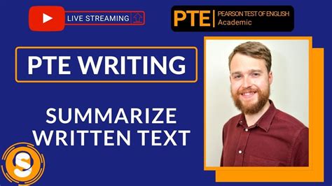 Pte Writing Summarize Written Text Youtube