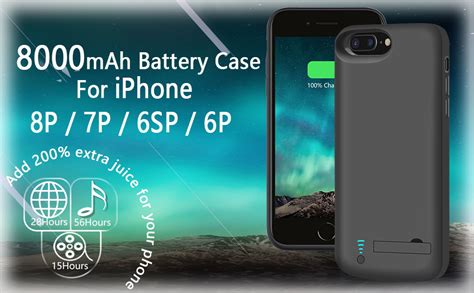 Bahond Battery Case For Iphone 8 Plus7 Plus6s Plus6 Plus