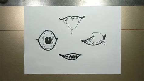 How To Draw Vampire Lips Step By