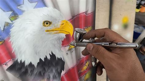 How To Airbrush An Eagle Youtube