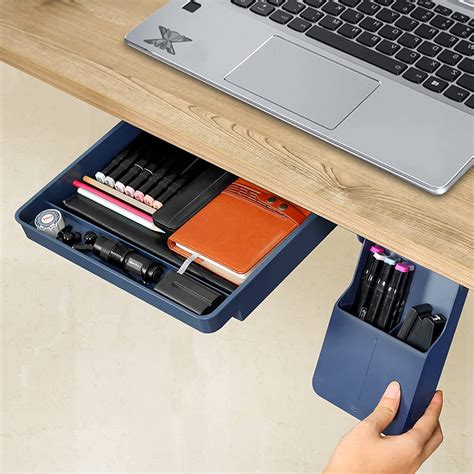 Buy Under Desk Drawer Hidden Self Adhesive Under Desk Storage Organizer