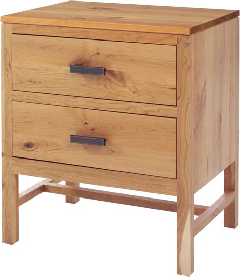 Millcraft Lynnwood 2 Drawer Nightstand With Dark Pull Handle Hardware Virginia Furniture
