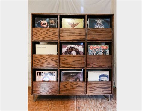 Record Storage Cabinet 9 Drawer Etsy Record Storage Cabinet Record