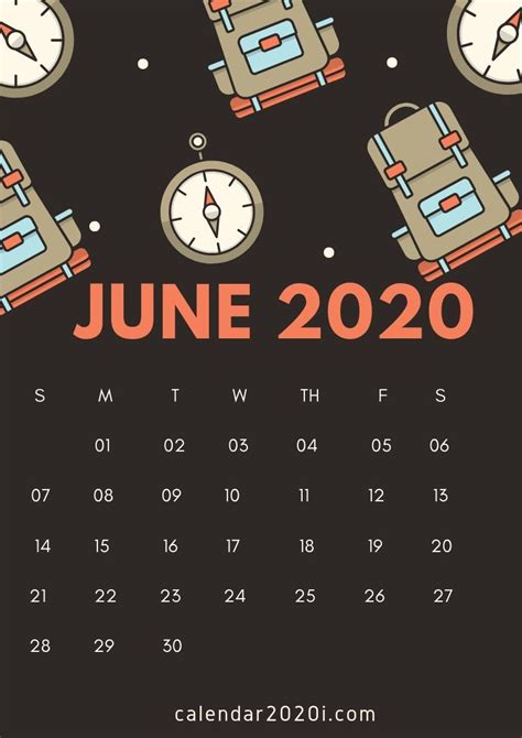 46 June 2020 Calendar Wallpapers On Wallpapersafari