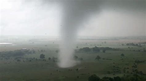 Storm Chaser Drone Footage Of A Tornado Near Sulphur Oklahoma