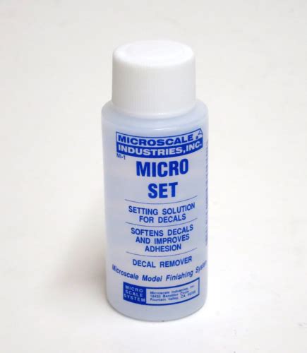Microscale Mi 1 Micro Set Decal Setting Solution 1 Oz Ebay