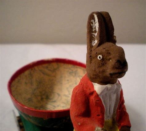 Vintage German Easter Bunny Candy Container Etsy Candy Containers