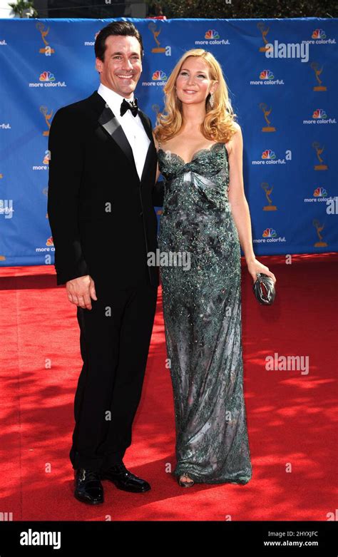 Jon Hamm And Jennifer Westfeldt At The 62nd Annual Primetime Emmy Awards Held At The Nokia