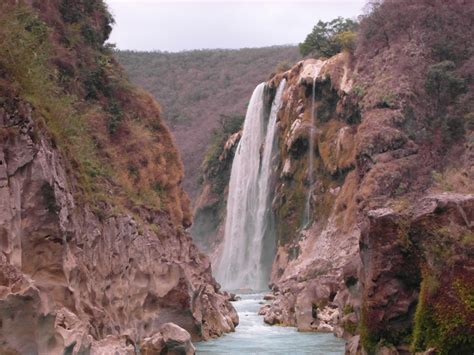 Tamul La Gran Cascada Huasteca Potosina México México Tamul Cascadas