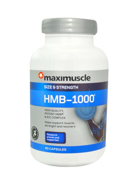 Size And Strength Hmb 1000 By Maximuscle 60 Capsules € 2470