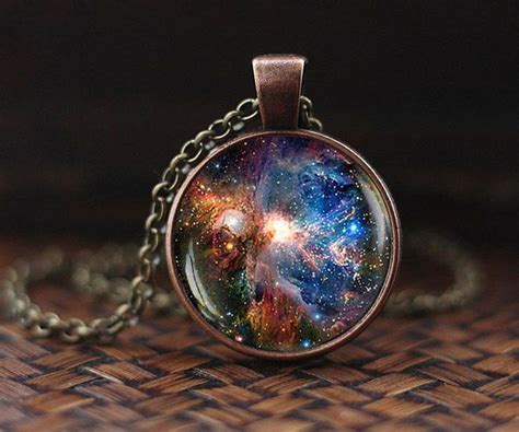 Orion Nebula Necklace Space Necklace Nebula Necklace Galaxy Etsy