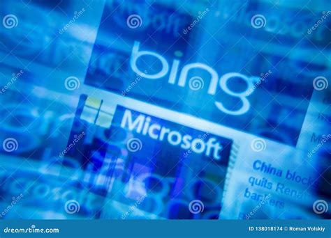 2019128 Usa San Francisco Abstract Microsoft Bing Blue Background