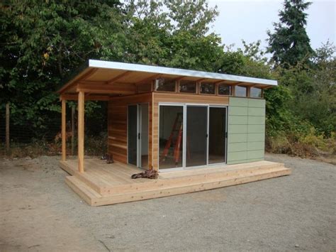 While they have been associated with large wonderful homes with excessive space, you can fit in a backyard house in virtually any space. Modern-Shed Pre-Fab Shed Kit: 12' x 16' Coastal - Prefab Shed Kits (With images) | Prefab sheds ...