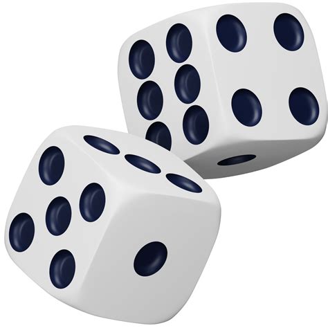 White Rolling Dice 3d Rendering Isometric Icon 15081534 Png