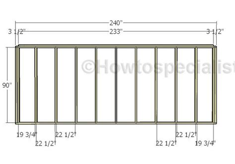 12x20 Shed Plans Free Howtospecialist How To Build Step By Step