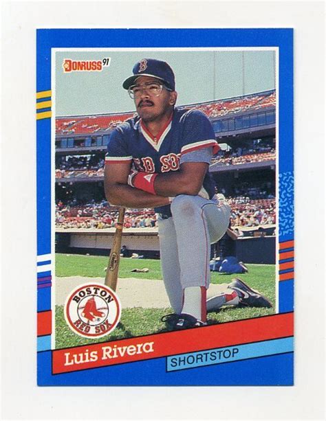 1991 Donruss Baseball 234 Luis Rivera Boston Red Sox