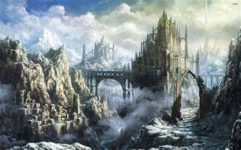 fantasy city | Fantasy landscape, Fantasy city, Fantasy castle