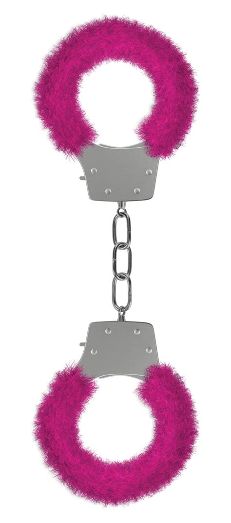 Pleasure Furry Handcuffs Pink Terrashopia