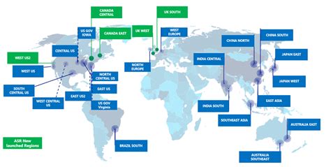 Azure Locations Map