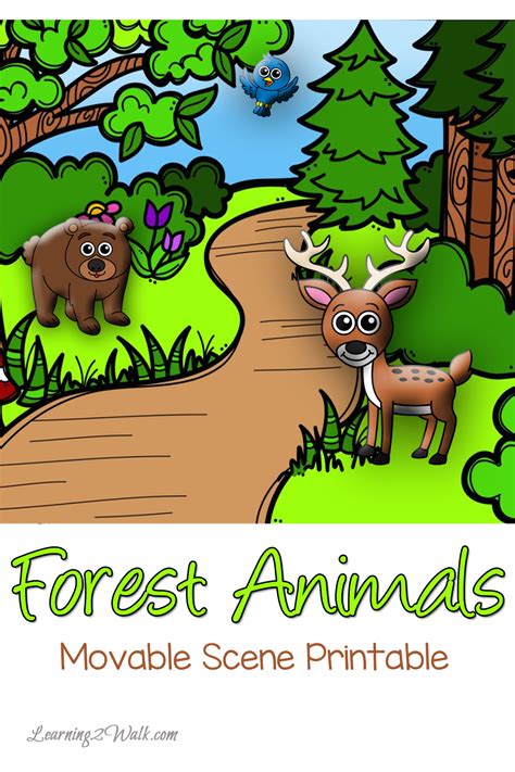 Forest Animals Preschool Theme Movable Scene No Stress Homeschooling