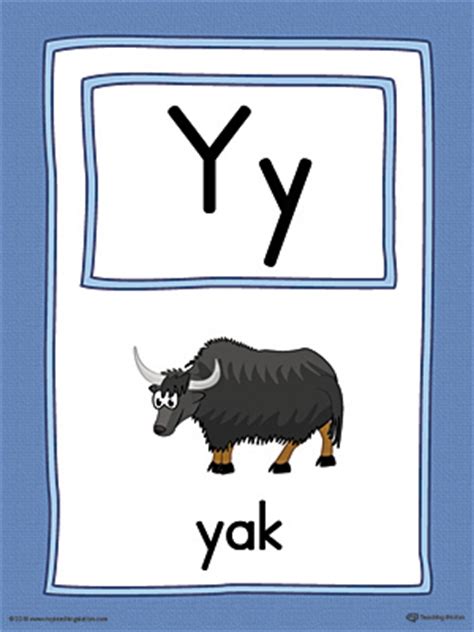 The big y group gift cards are always prized by people who live near or visit pittsburgh, pa. Letter Y Large Alphabet Picture Card Printable (Color) | MyTeachingStation.com