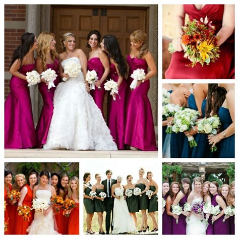 Fall Bridesmaids Dress Color Ideas Fall Bridesmaid Dress