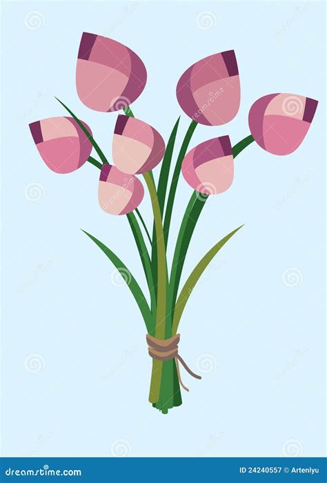 Spring Flowers Bouquet Stock Vector Illustration Of Green 24240557