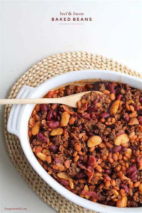 Move over beefy baked beans cuz there's a new baked bean king in town with a beefed up trio of add the bacon and ground beef to a heavy stainless skillet and brown. 10 Best Baked Beans Ground Beef Bacon Recipes