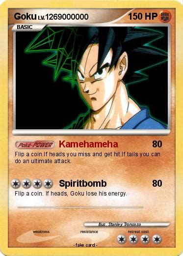 Pokémon Goku 1366 1366 Kamehameha My Pokemon Card