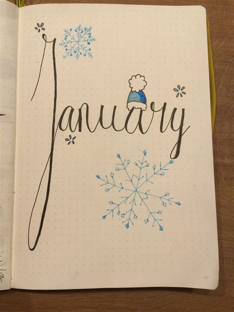 January Bullet Journal Themes Bullet Journal Inspiration Bullet