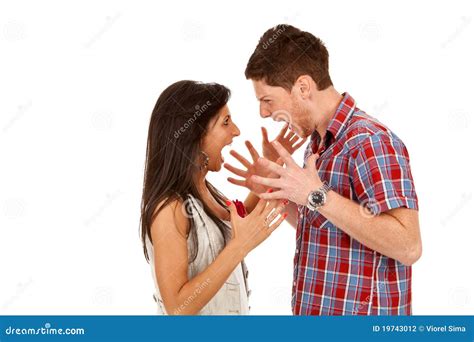 Young Couple Yelling At Each Othe Stock Photography Image 19743012