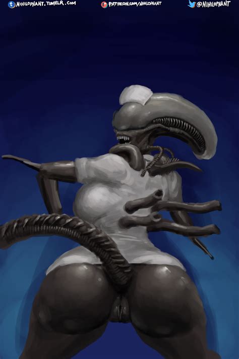 Rule 34 2018 Alien Alien Franchise Anthro Anus Ass Big Butt Breasts Clothing Female Looking
