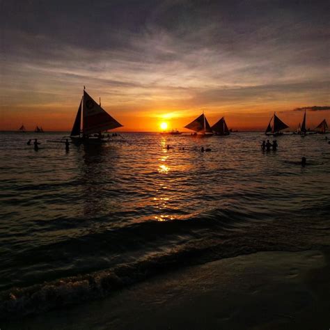Wandererinblack On Instagram “firey Sunset From Boracay