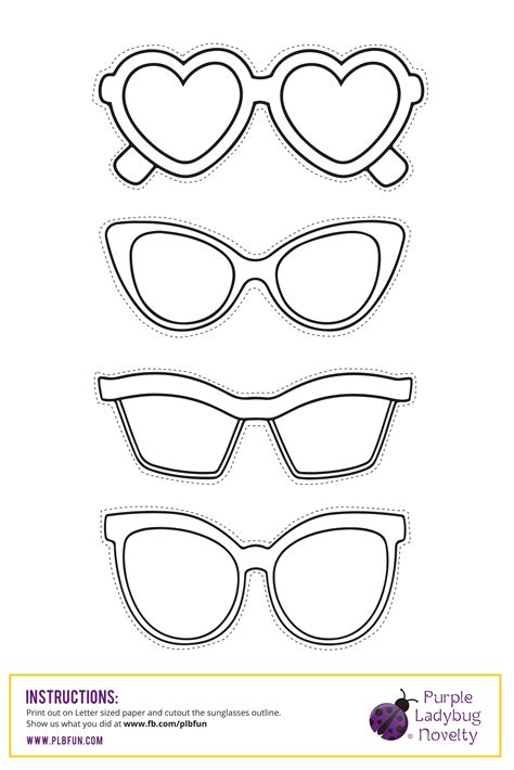 33 2020 Paper Glasses Template Ideas This Is Edit