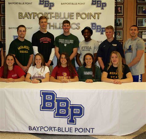 Bayport Blue Point Athletes College Bound Sayville Ny Patch