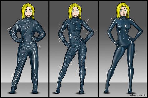 Latex Catsuit Batman Superhero Comics Fictional Characters Vacuum Art Female Assassin