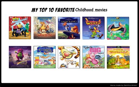 My Top 10 Favorite Childhood Movies By Justinanddennnis On Deviantart