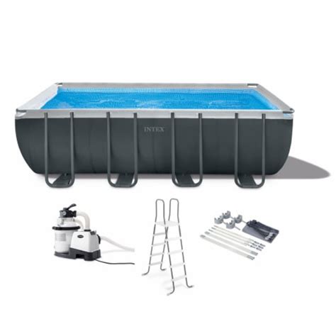 Intex 18ft X 52in Ultra Xtr Rectangular Frame Swimming Pool Kit Wpump