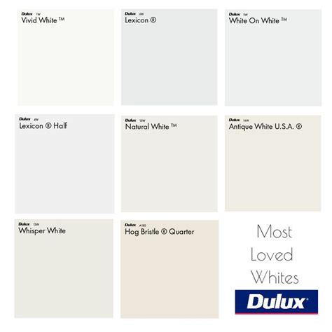 You can get the best discount of up to 50% off. Dulux Most Loved White Colour Palette Mood Board | Dulux ...