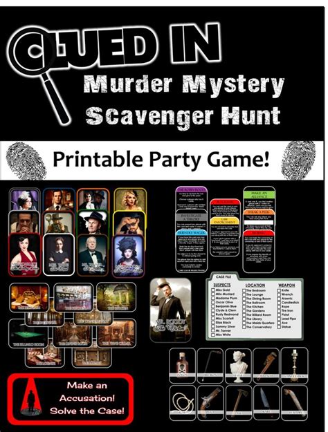 Murder mystery games 1 free! 164 best images about Parties: Clue & Murder Mysteries on ...