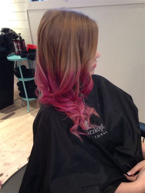 Blonde Ombré With Magenta Blonde Ombre Hair Styles Long Hair Styles