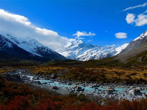Mt Cook New Zealand Landscape Hd Wallpaper