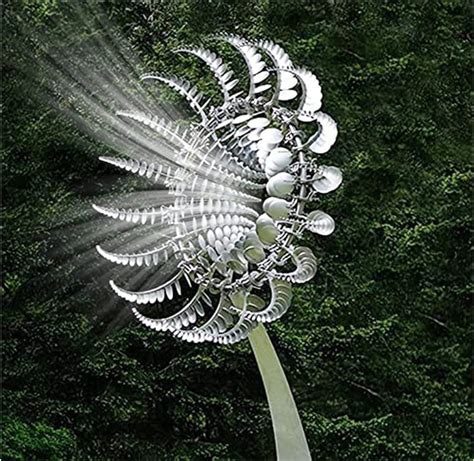 Wind Powered Kinetic Sculpture Magical Metal Windmill Windmill