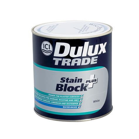 Dulux Trade Stain Block White Primer 1l Departments Diy At Bandq