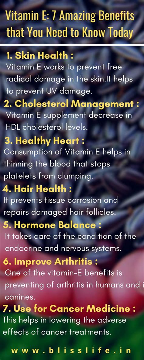 Use of the supplement can pose other serious risks, particularly at high doses and if you have other health conditions or have had a heart attack or stroke. I have shared top 7 amazing vitamin-E benefits in this ...
