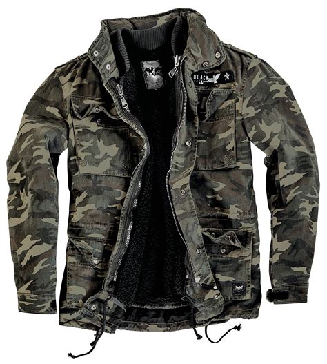 Army Field Jacket Black Premium By Emp Winter Jacket Emp