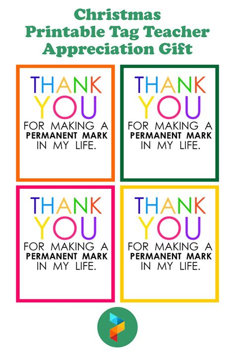Free Teacher Appreciation Thank You Printable Two Versions 49 Off