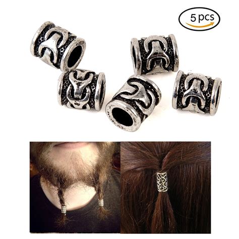 24pcs norse vikings runes hair beard beads. Viking Beads for Beards Hair Bead for Hair Viking Bracelet ...