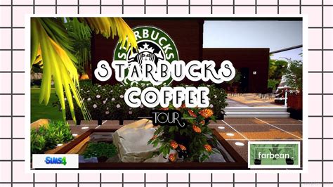 The Sims 4 Tour │ Starbucks Inspired Cafe │ Youtube