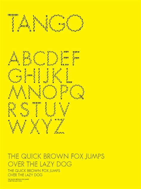 Tango Font On Behance